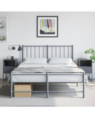 Tables de chevet 2 pcs anthracite 36x39x60,5 cm acier | Mobilier & Déco