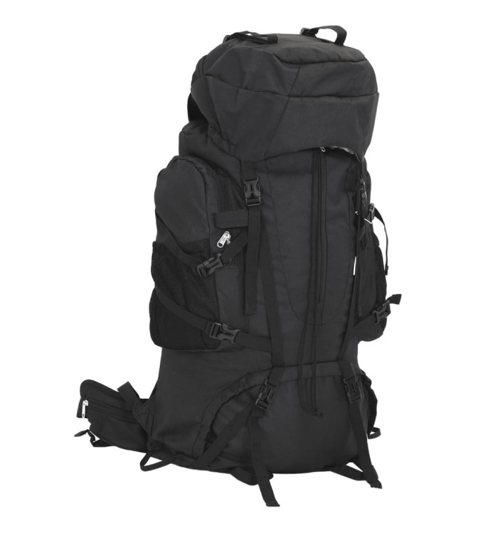 Sac à dos de randonnée noir 100 L tissu oxford | Mobilier & Déco
