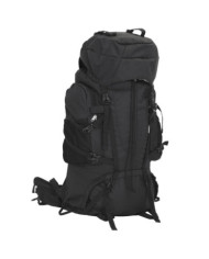 Sac à dos de randonnée noir 100 L tissu oxford | Mobilier & Déco
