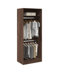 Garde-robe chêne marron 80x50x200 cm bois d'ingénierie | Mobilier & Déco