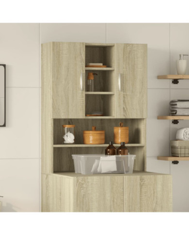 Meuble pour machine à laver Chêne sonoma 70,5x24x90 cm | Mobilier & Déco