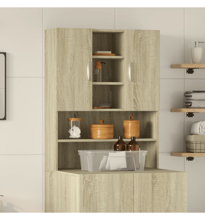 Meuble pour machine à laver Chêne sonoma 70,5x24x90 cm | Mobilier & Déco