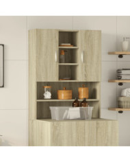Meuble pour machine à laver Chêne sonoma 70,5x24x90 cm | Mobilier & Déco