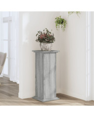 Support pour plantes sonoma gris 33x33x80 cm bois d'ingénierie | Mobilier & Déco