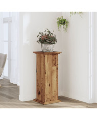Support pour plantes vieux bois 33x33x80 cm bois d'ingénierie | Mobilier & Déco