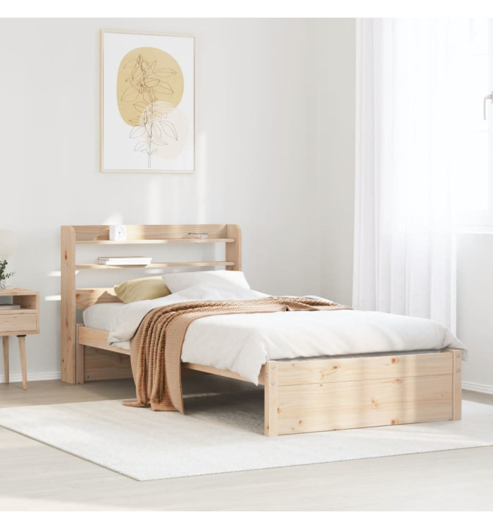 Cadre de lit avec tête de lit sans matelas 90x190 cm | Mobilier & Déco
