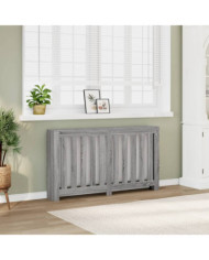 Cache-radiateur sonoma gris 149x20x82 cm bois d'ingénierie | Mobilier & Déco