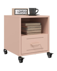 Tables de chevet 2 pcs rose 36x39x43,5 cm acier | Mobilier & Déco