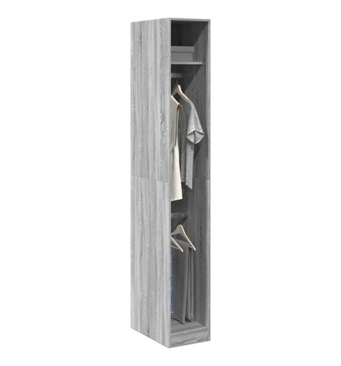 Garde-robe sonoma gris 30x50x200 cm bois d'ingénierie | Mobilier & Déco