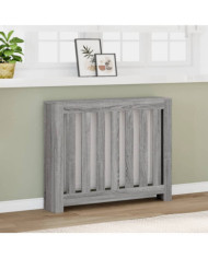 Cache-radiateur sonoma gris 104x20x82 cm bois d'ingénierie | Mobilier & Déco