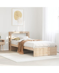 Cadre de lit avec tête de lit sans matelas 90x190 cm | Mobilier & Déco
