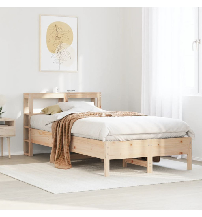 Cadre de lit sans matelas 90x190 cm bois de pin massif | Mobilier & Déco
