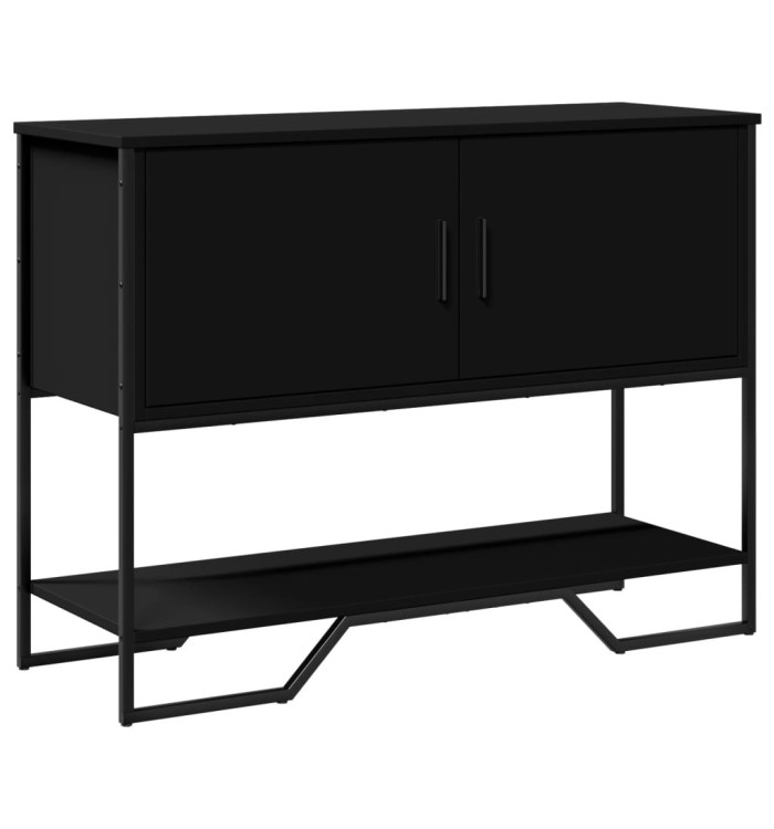Table console noir 100x35x74,5 cm bois d'ingénierie | Mobilier & Déco