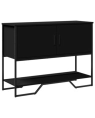 Table console noir 100x35x74,5 cm bois d'ingénierie | Mobilier & Déco