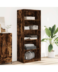 Garde-robe chêne fumé 80x50x200 cm bois d'ingénierie | Mobilier & Déco