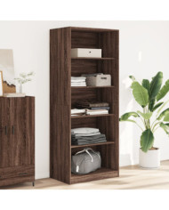 Garde-robe chêne marron 80x50x200 cm bois d'ingénierie | Mobilier & Déco