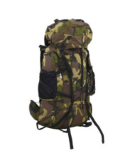 Sac à dos de randonnée vert camouflage 100 L tissu oxford | Mobilier & Déco
