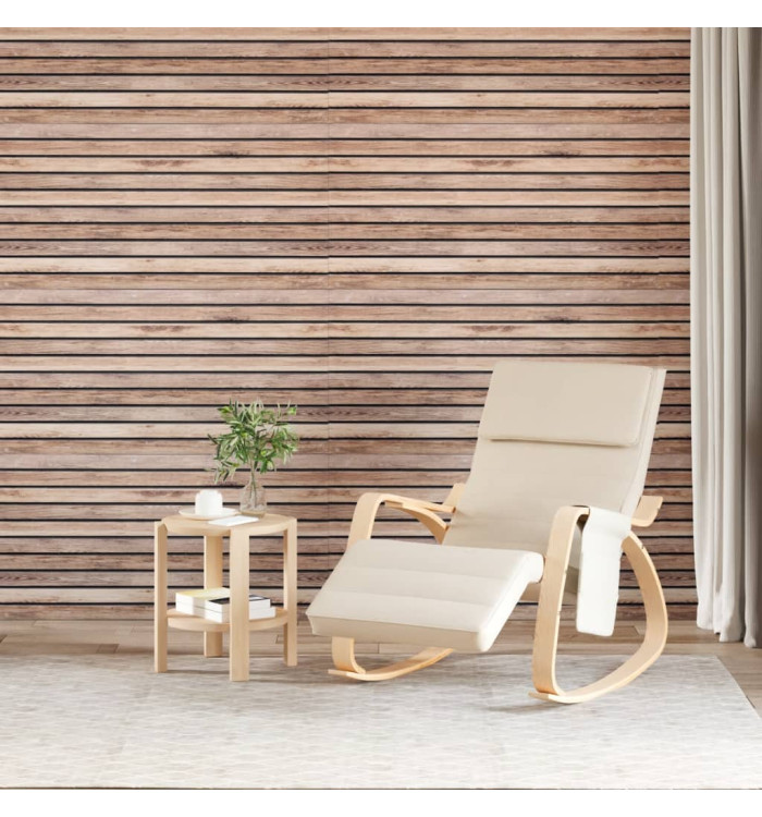 Panneaux muraux 3D 5 pcs marron clair 100x50 cm EPS | Mobilier & Déco