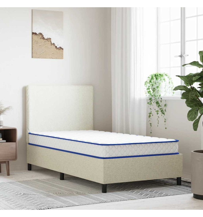 Matelas en mousse à mémoire de forme blanc 100x200x17 cm | Mobilier & Déco