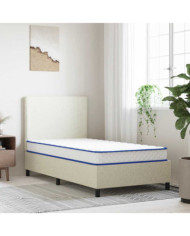 Matelas en mousse à mémoire de forme blanc 100x200x17 cm | Mobilier & Déco