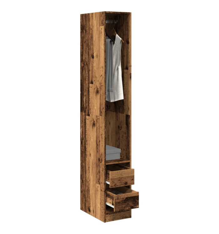 Garde-robe vieux bois 30x50x200 cm bois d'ingénierie | Mobilier & Déco