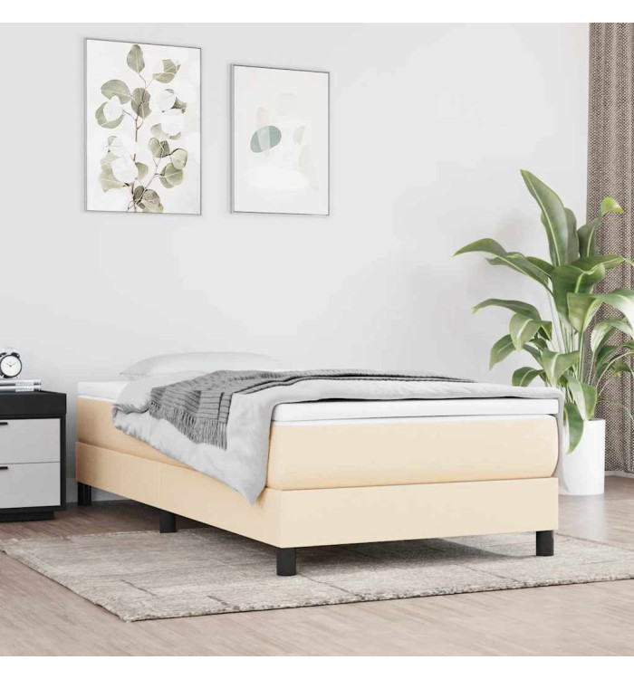 Matelas à ressorts ensachés pour enfants crème 80x160 cm tissu | Mobilier & Déco