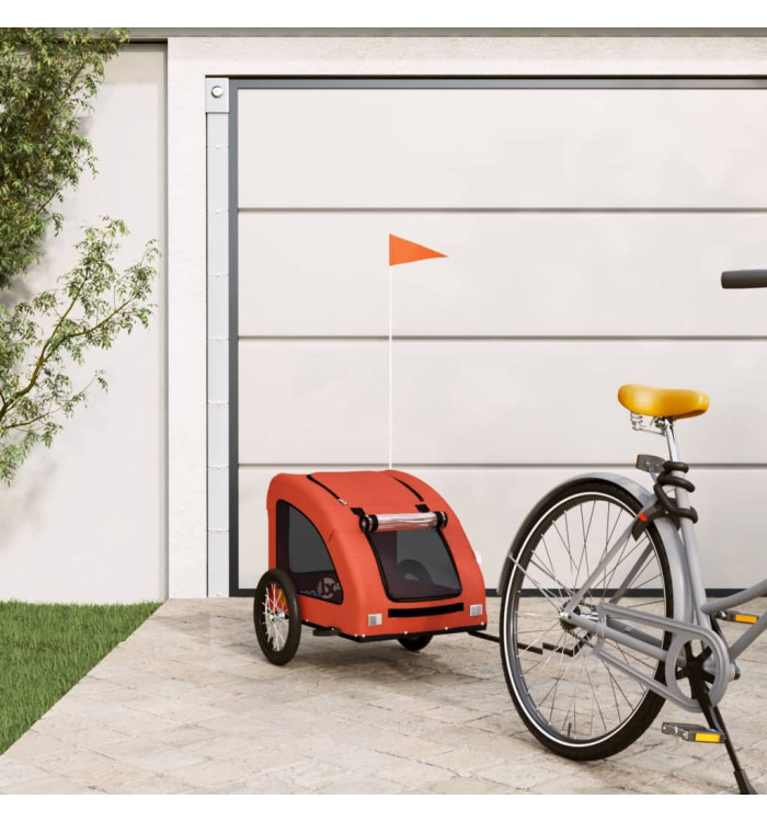 Remorque de vélo pour animaux de compagnie orange | Mobilier & Déco