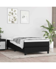 Matelas à ressorts ensachés pour enfants noir 80x160 cm tissu | Mobilier & Déco