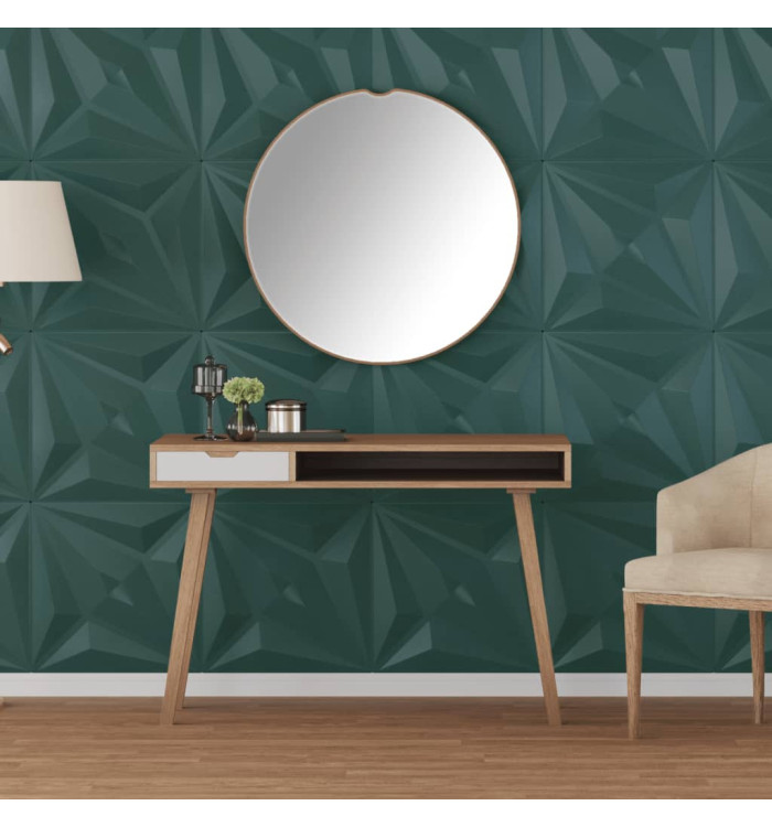 Panneaux muraux 12 pcs vert 50x50 cm XPS 3 m² étoile | Mobilier & Déco