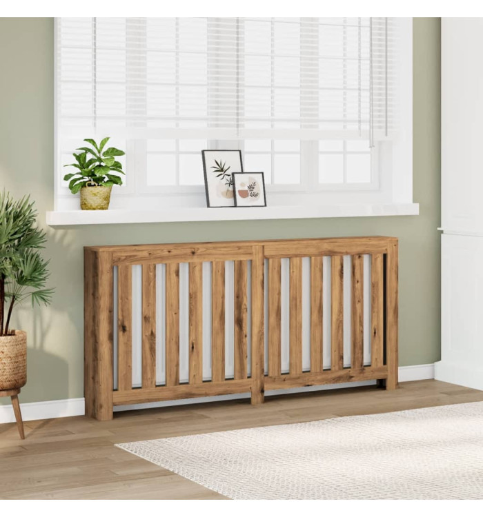 Cache-radiateur chêne artisanal 175x20x82 cm bois d'ingénierie | Mobilier & Déco