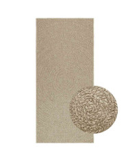 Tapis ZIZUR beige 100x200 cm aspect de jute intérieur extérieur | Mobilier & Déco