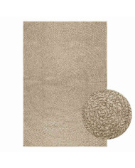 Tapis ZIZUR beige 120x170 cm aspect de jute intérieur extérieur | Mobilier & Déco