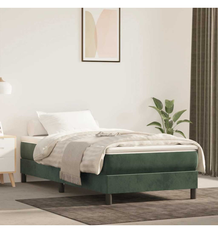 Matelas de lit à ressorts ensachés 80x210x20 cm velours | Mobilier & Déco
