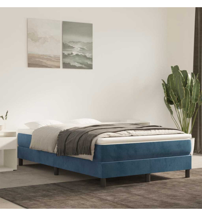 Matelas de lit à ressorts ensachés 120x210x20 cm velours | Mobilier & Déco