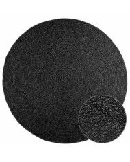 Tapis ZIZUR Ø 200 cm aspect de jute intérieur extérieur | Mobilier & Déco