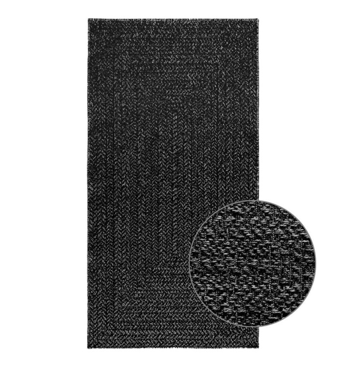 Tapis ZIZUR 80x150 cm aspect de jute intérieur extérieur | Mobilier & Déco