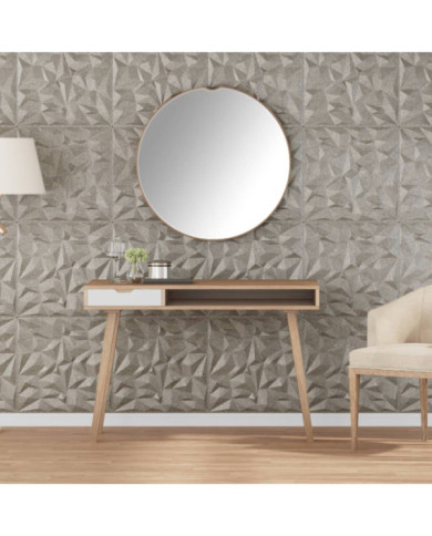 Panneaux muraux 24 pcs béton 50x50 cm XPS 6 m² améthyste | Mobilier & Déco