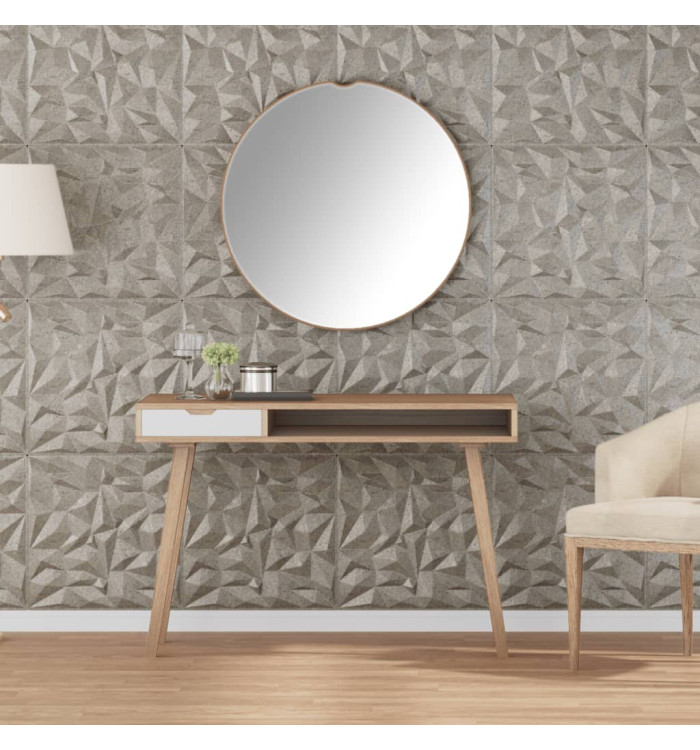 Panneaux muraux 24 pcs béton 50x50 cm XPS 6 m² améthyste | Mobilier & Déco