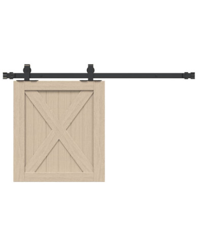 Kit de porte d'armoire coulissante 91 cm acier au carbone | Mobilier & Déco
