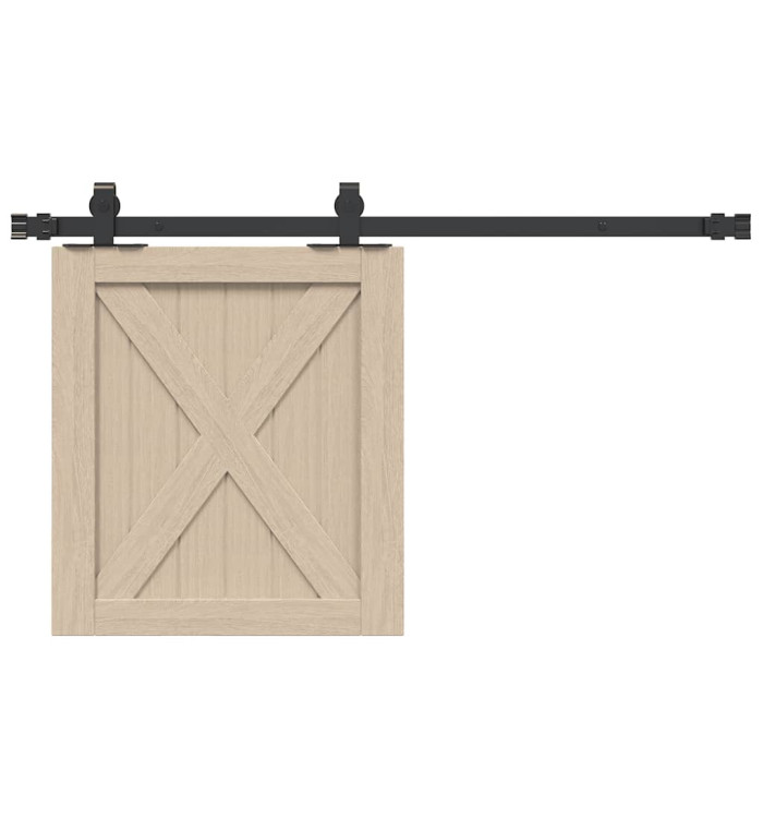 Kit de porte d'armoire coulissante 91 cm acier au carbone | Mobilier & Déco