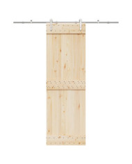 Kit fixation porte coulissante 183 cm Acier inoxydable Argenté | Mobilier & Déco