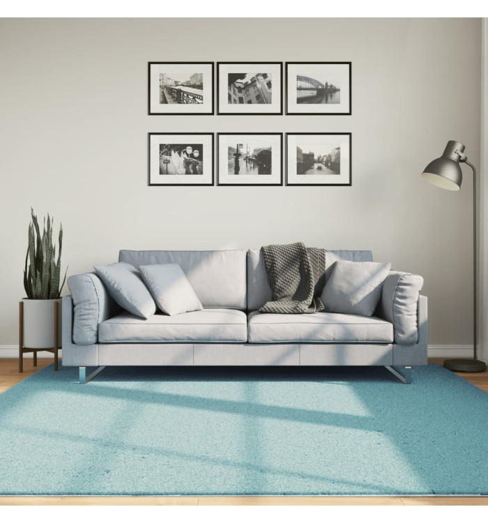 Tapis OVIEDO à poils courts vert 200x200 cm | Mobilier & Déco