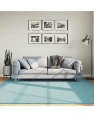 Tapis OVIEDO à poils courts vert 200x200 cm | Mobilier & Déco