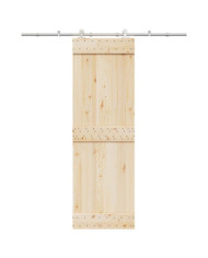 Kit fixation porte coulissante 200 cm Acier inoxydable Argenté | Mobilier & Déco