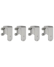 Supports de dérivation pour portes de grange 4 pcs rails plats | Mobilier & Déco
