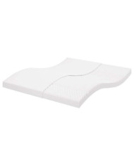Matelas en mousse blanc 180x210 cm 7 zones dureté 20 ILD | Mobilier & Déco