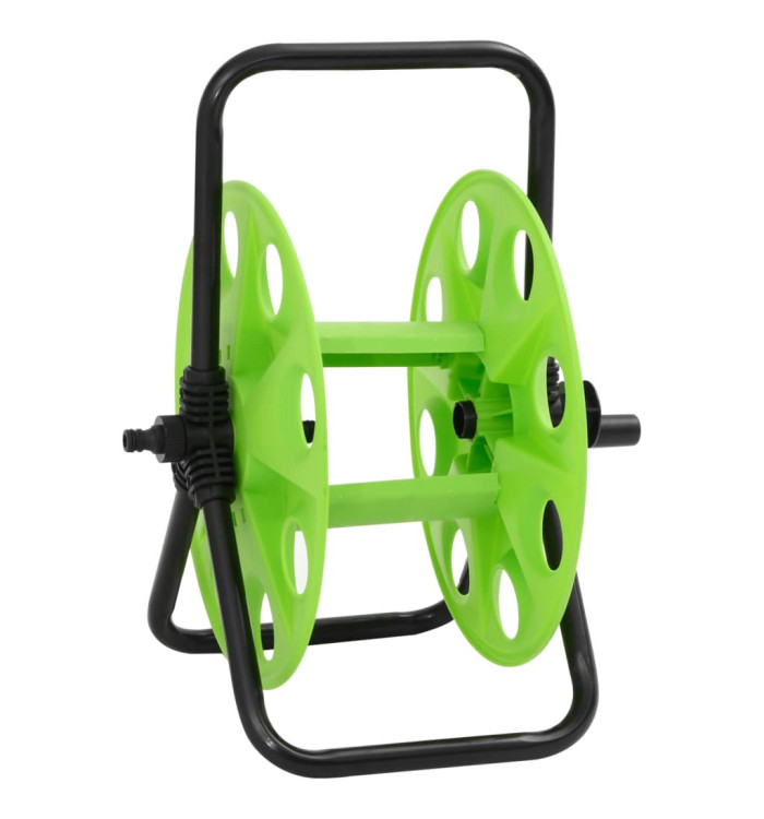 Enrouleur de tuyau vert sur pied pour tuyau de 45 m 1/2" acier | Mobilier & Déco