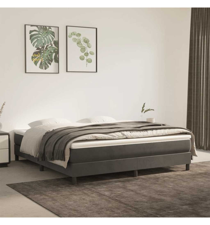 Matelas de lit à ressorts ensachés 160x210x20 cm velours | Mobilier & Déco