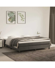 Matelas de lit à ressorts ensachés 160x210x20 cm velours | Mobilier & Déco