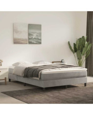 Matelas de lit à ressorts ensachés 140x210x20 cm velours | Mobilier & Déco